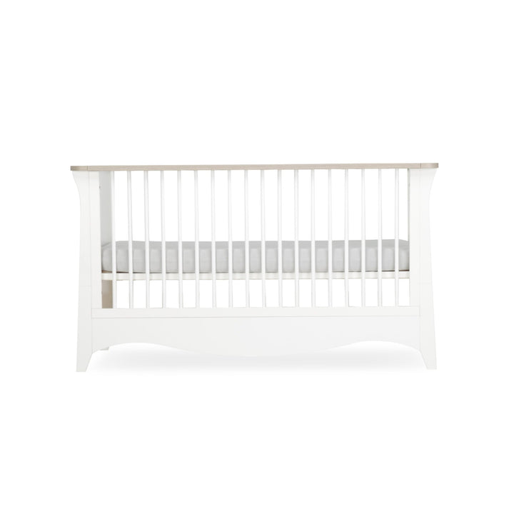 CuddleCo Clara Cot Bed - White & Ash - Pramsy