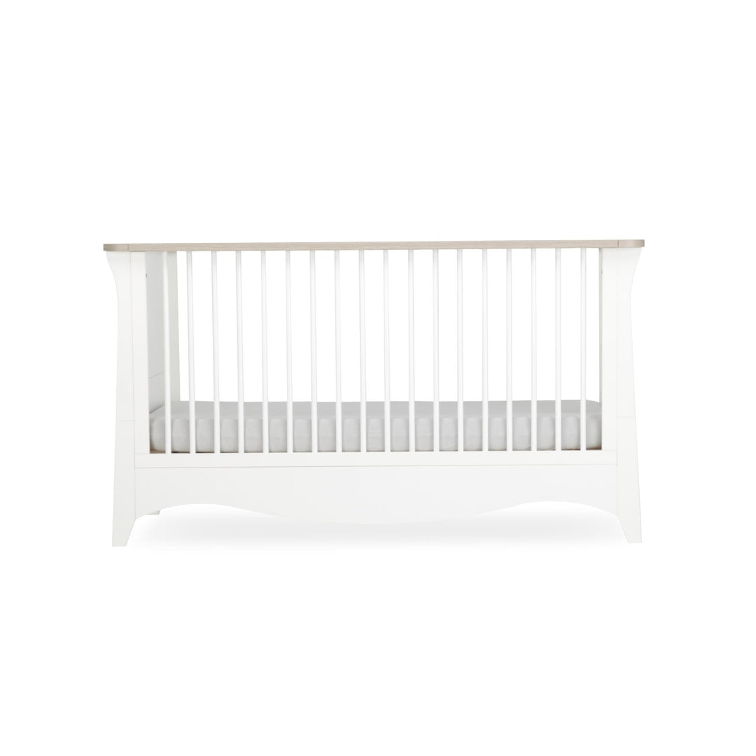 CuddleCo Clara Cot Bed - White & Ash - Pramsy