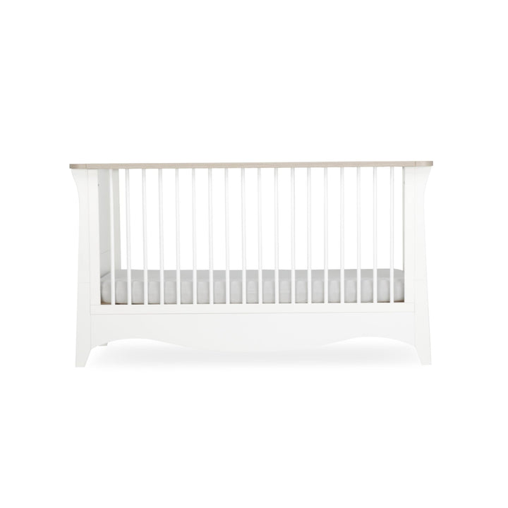 CuddleCo Clara Cot Bed - White & Ash - Pramsy