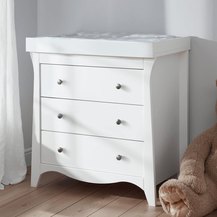 CuddleCo Clara Dresser Changer - White - Pramsy