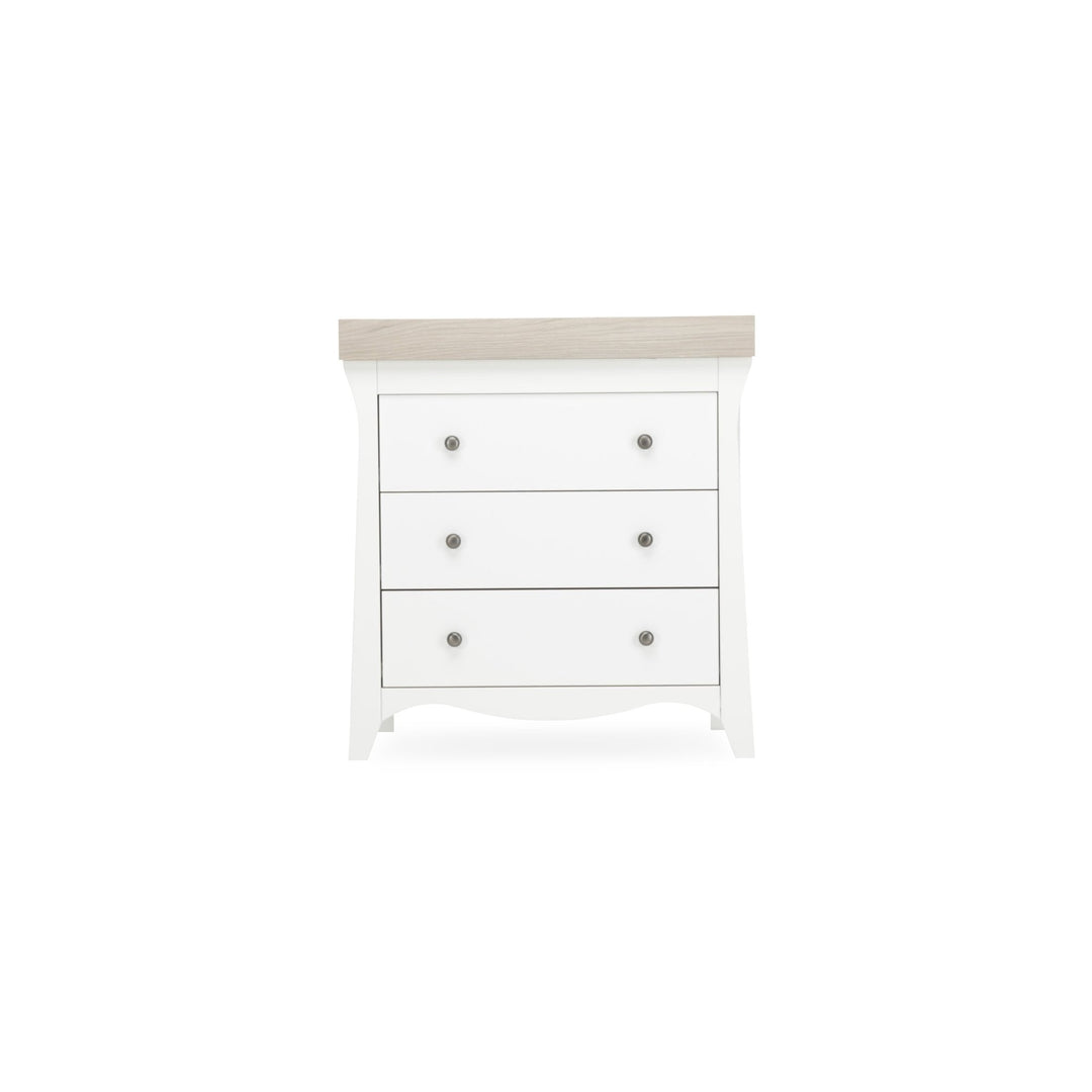 CuddleCo Clara Dresser Changer - White & Ash - Pramsy