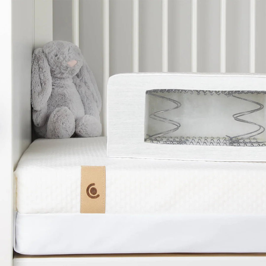 CuddleCo Harmony Hypo - Allergenic Bamboo Sprung Cot Bed Mattress 140 x 70cm - Pramsy