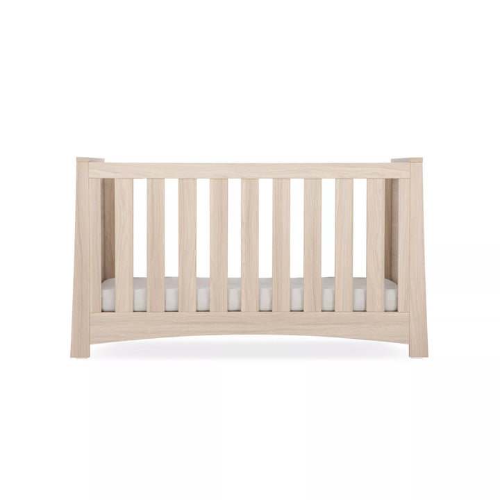 CuddleCo Isla 3 Piece Nursery Furniture Set (Cot Bed, Wardrobe & Dresser) - Ash - Pramsy