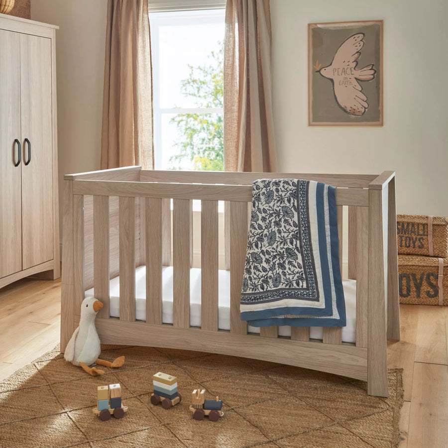 CuddleCo Isla Cot Bed - Ash - Pramsy