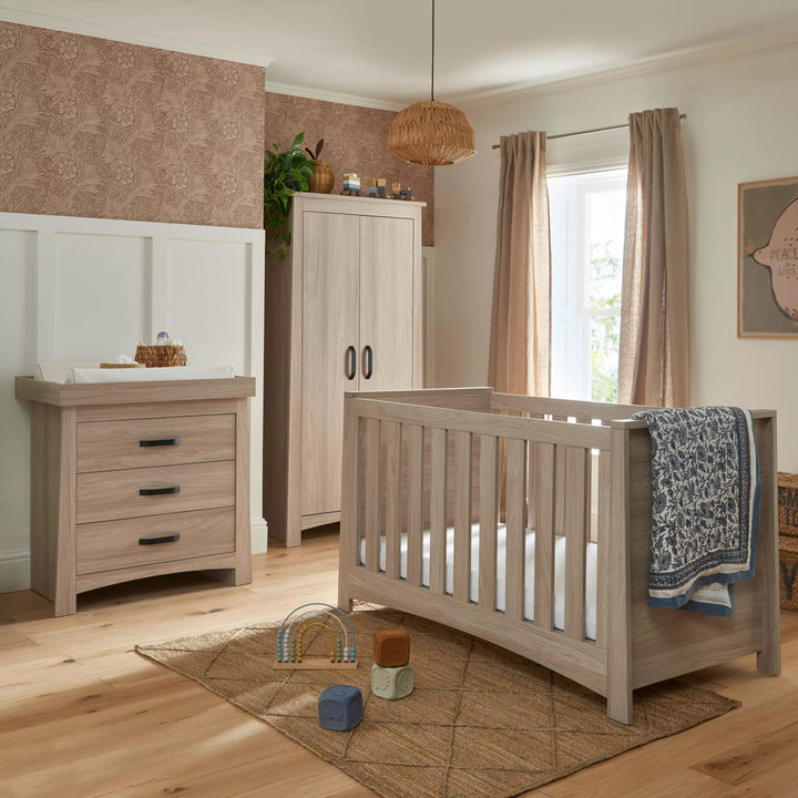 CuddleCo Isla Cot Bed - Ash - Pramsy