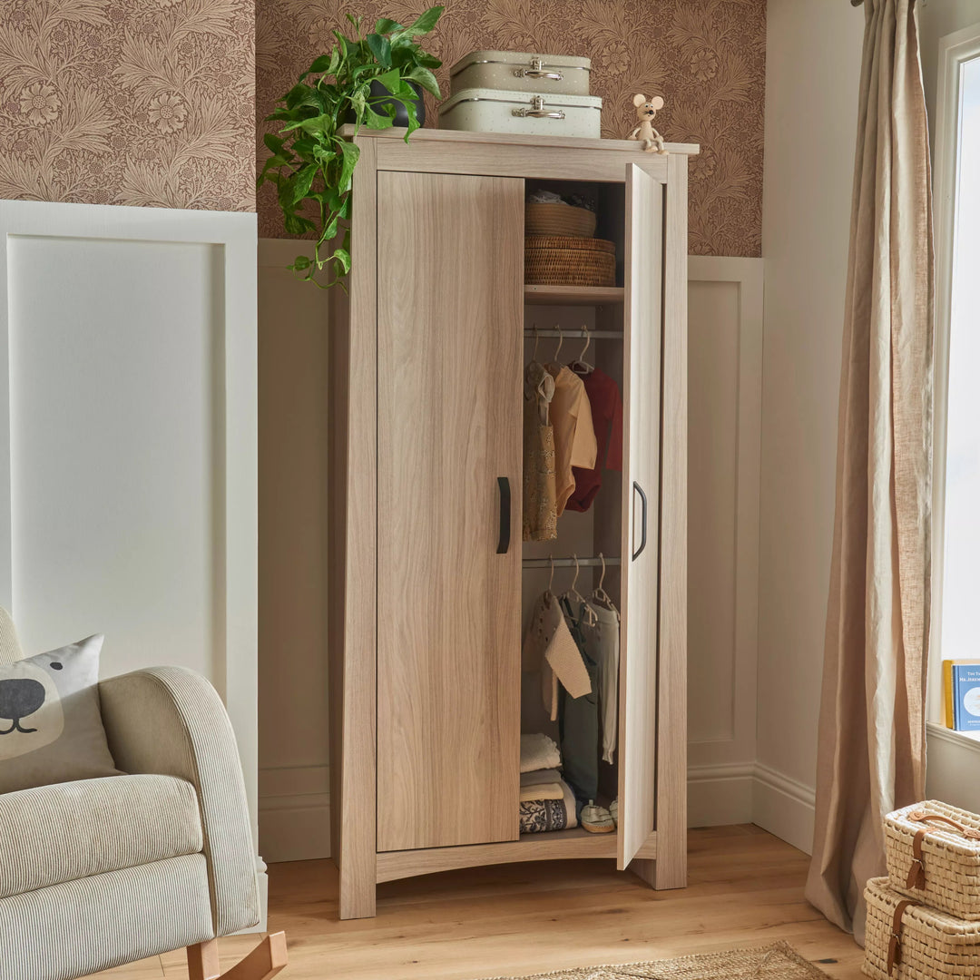 CuddleCo Isla Nursery Wardrobe - Ash - Pramsy