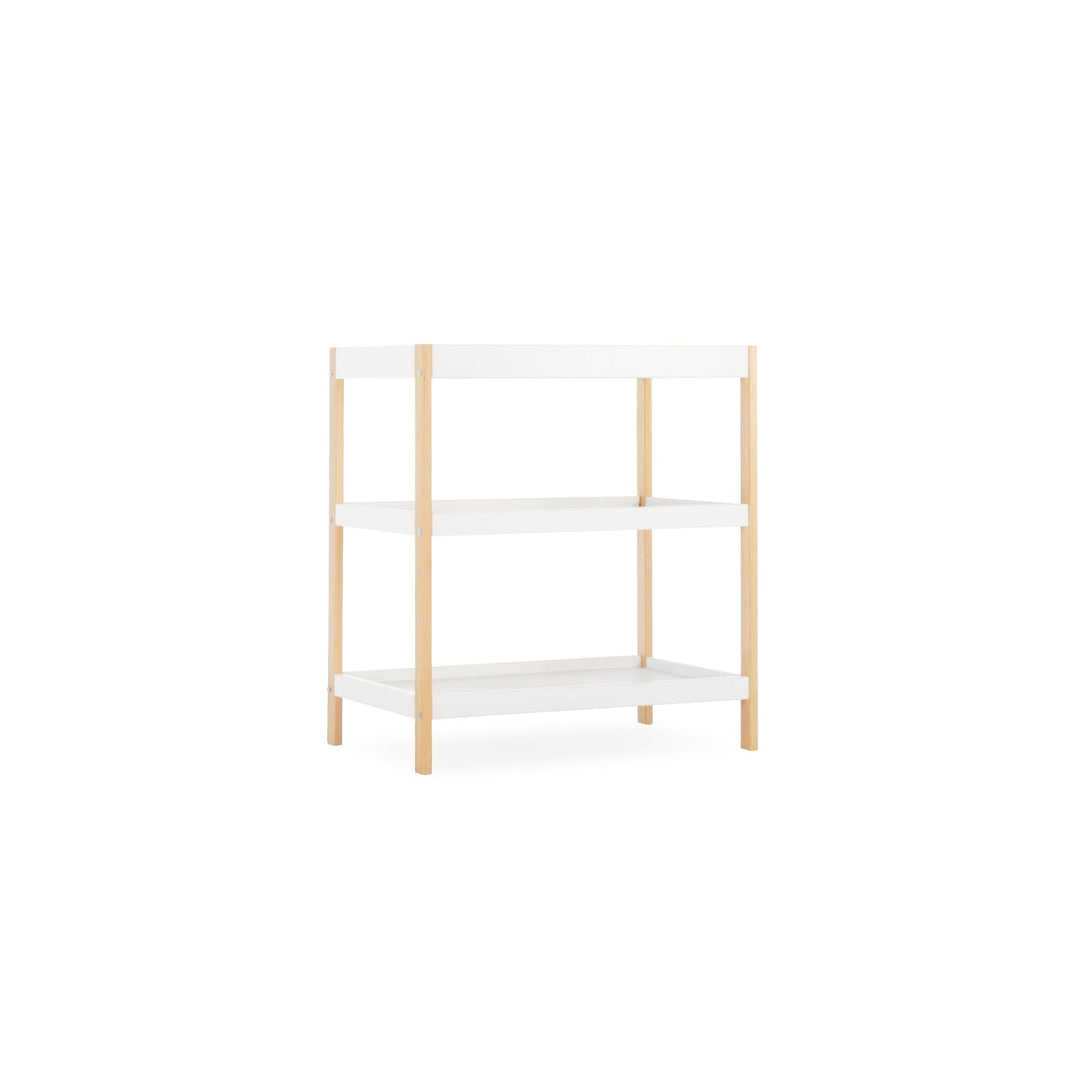 CuddleCo Nola Changing Table - White & Natural - Pramsy