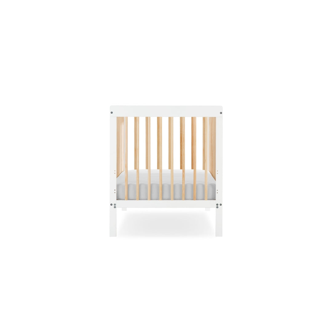 CuddleCo Nola Cot Bed - White/Natural - Pramsy