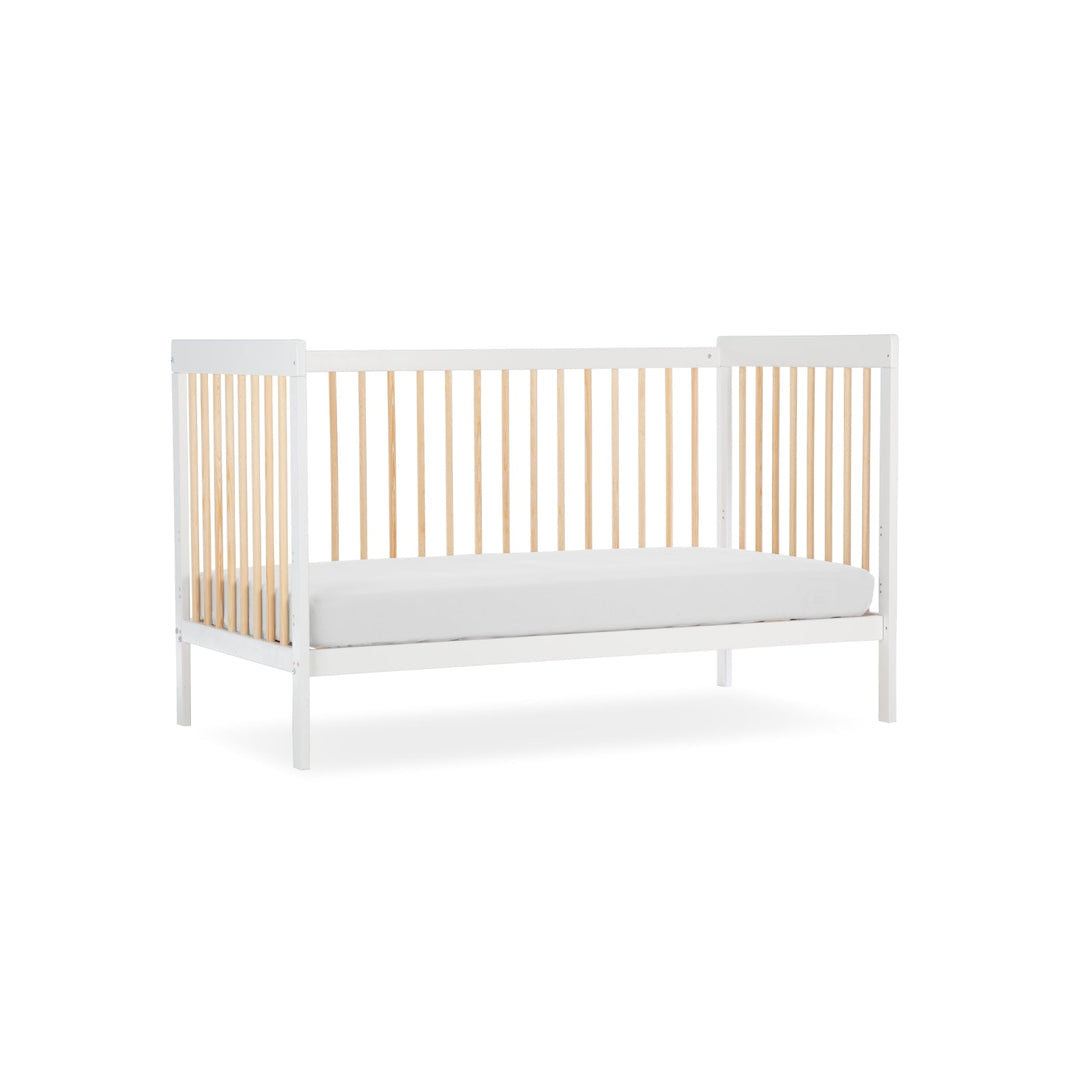 CuddleCo Nola Cot Bed - White/Natural - Pramsy