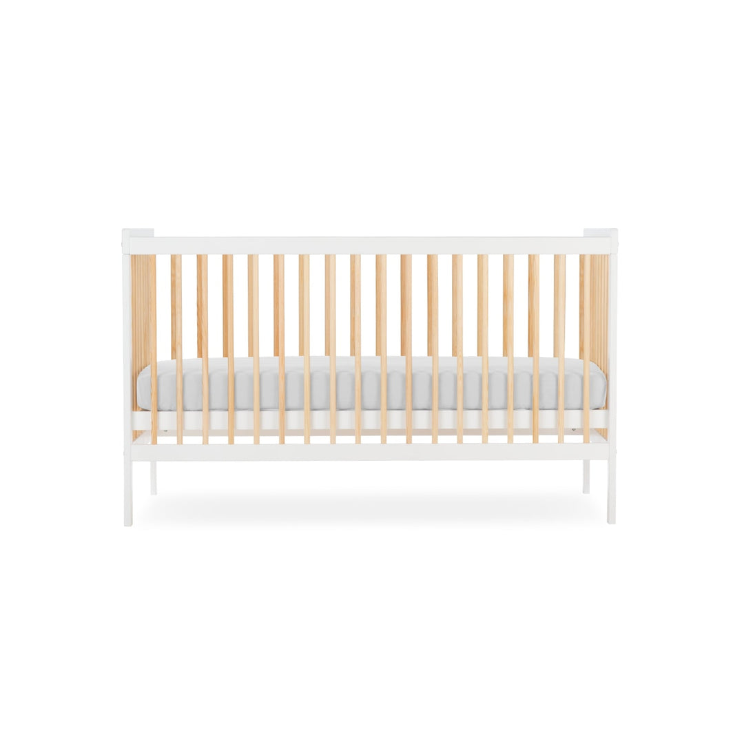 CuddleCo Nola Cot Bed - White/Natural - Pramsy