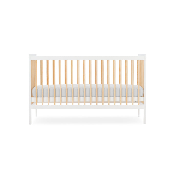 CuddleCo Nola Cot Bed - White/Natural - Pramsy