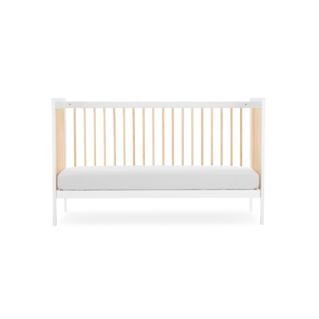 CuddleCo Nola Cot Bed - White/Natural - Pramsy