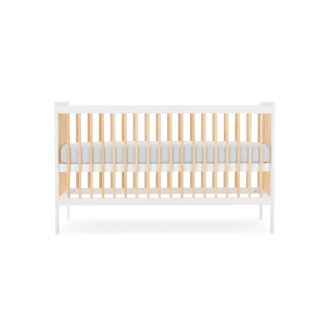 CuddleCo Nola Cot Bed - White/Natural - Pramsy