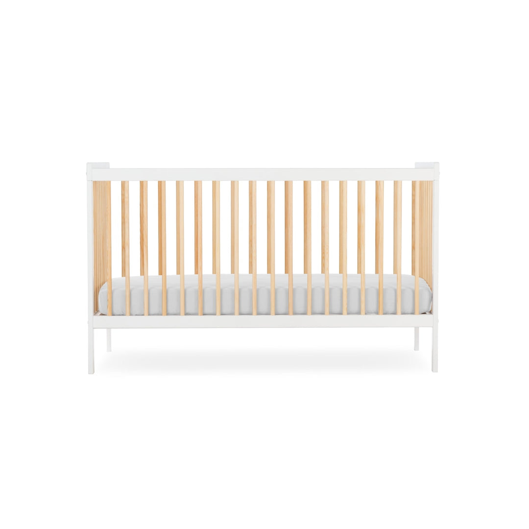 CuddleCo Nola Cot Bed - White/Natural - Pramsy