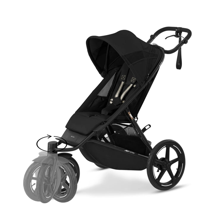 CYBEX Avi Spin Stroller - Moon Black - Pramsy