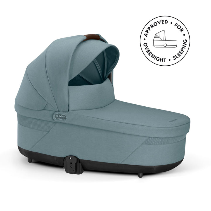 CYBEX Balios S Lux + Cloud G i - Size Car Seat Premium Bundle - Stormy Blue - Pramsy