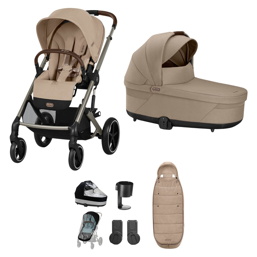 CYBEX Balios S Lux Essential Bundle - Almond Beige - New 2024 - Pramsy