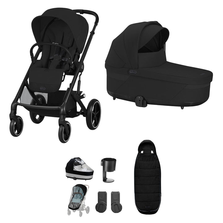 CYBEX Balios S Lux Essential Bundle - Moon Black - New 2024 - Pramsy