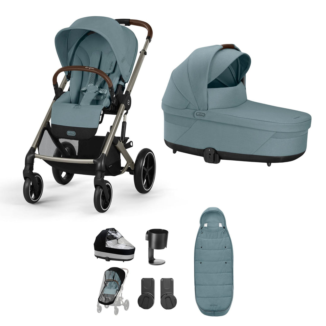 CYBEX Balios S Lux Essential Bundle - Stormy Blue - New 2024 - Pramsy