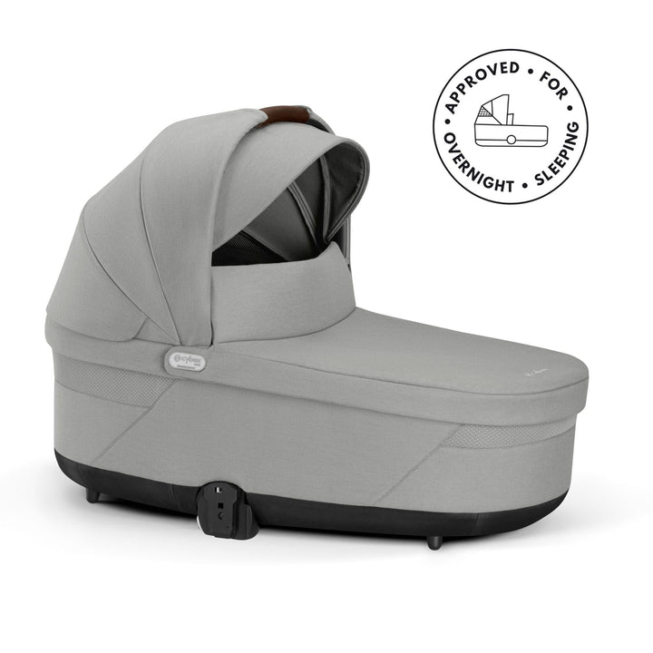 CYBEX Balios S Lux + Gloud G i - Size Car Seat Premium Bundle - Stone Grey - Pramsy