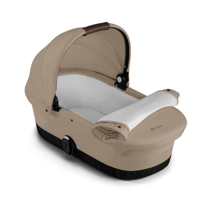 CYBEX e - Gazelle S + Cloud G i - Size Car Seat Premium Bundle - Almond Beige - Pramsy