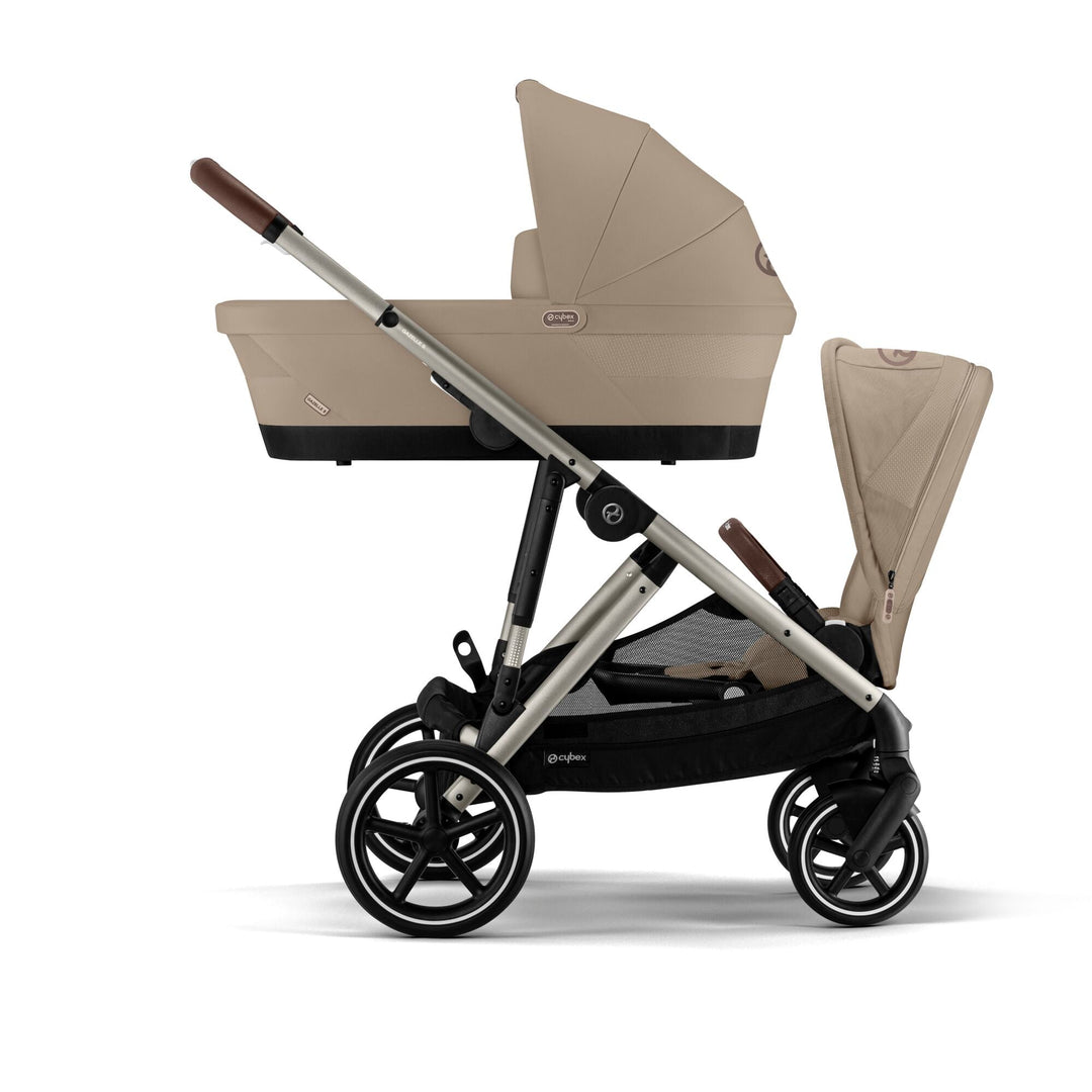 CYBEX e - Gazelle S Pushchair Essential Bundle - Almond Beige - Pramsy