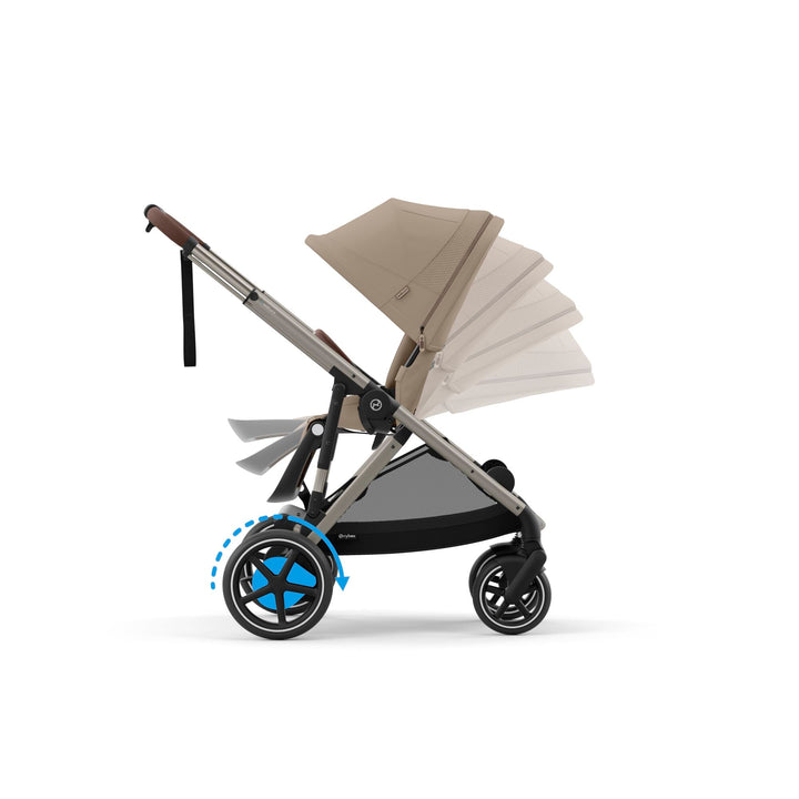 CYBEX e - Gazelle S Pushchair Essential Bundle - Almond Beige - Pramsy