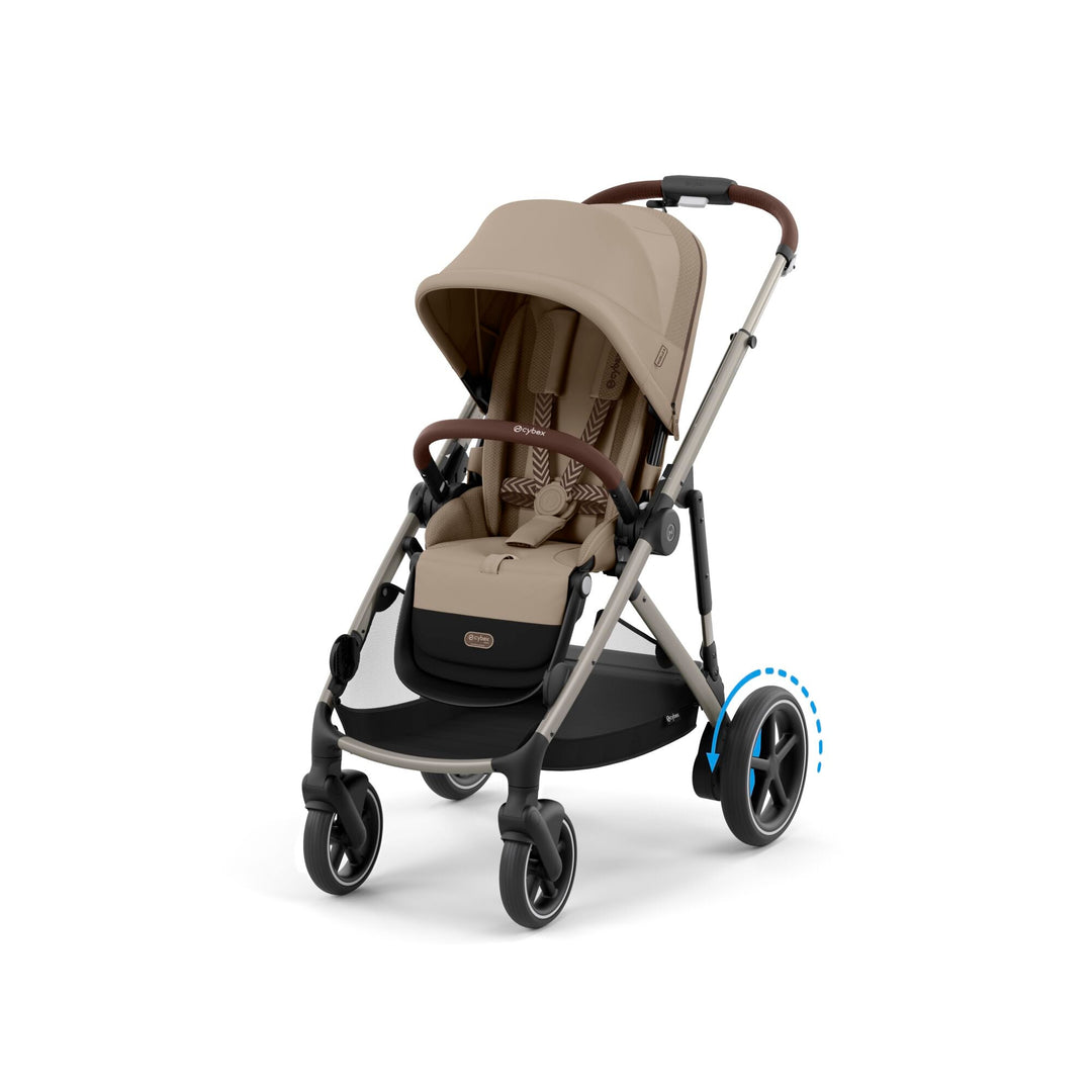 CYBEX e - Gazelle S Pushchair Essential Bundle - Almond Beige - Pramsy