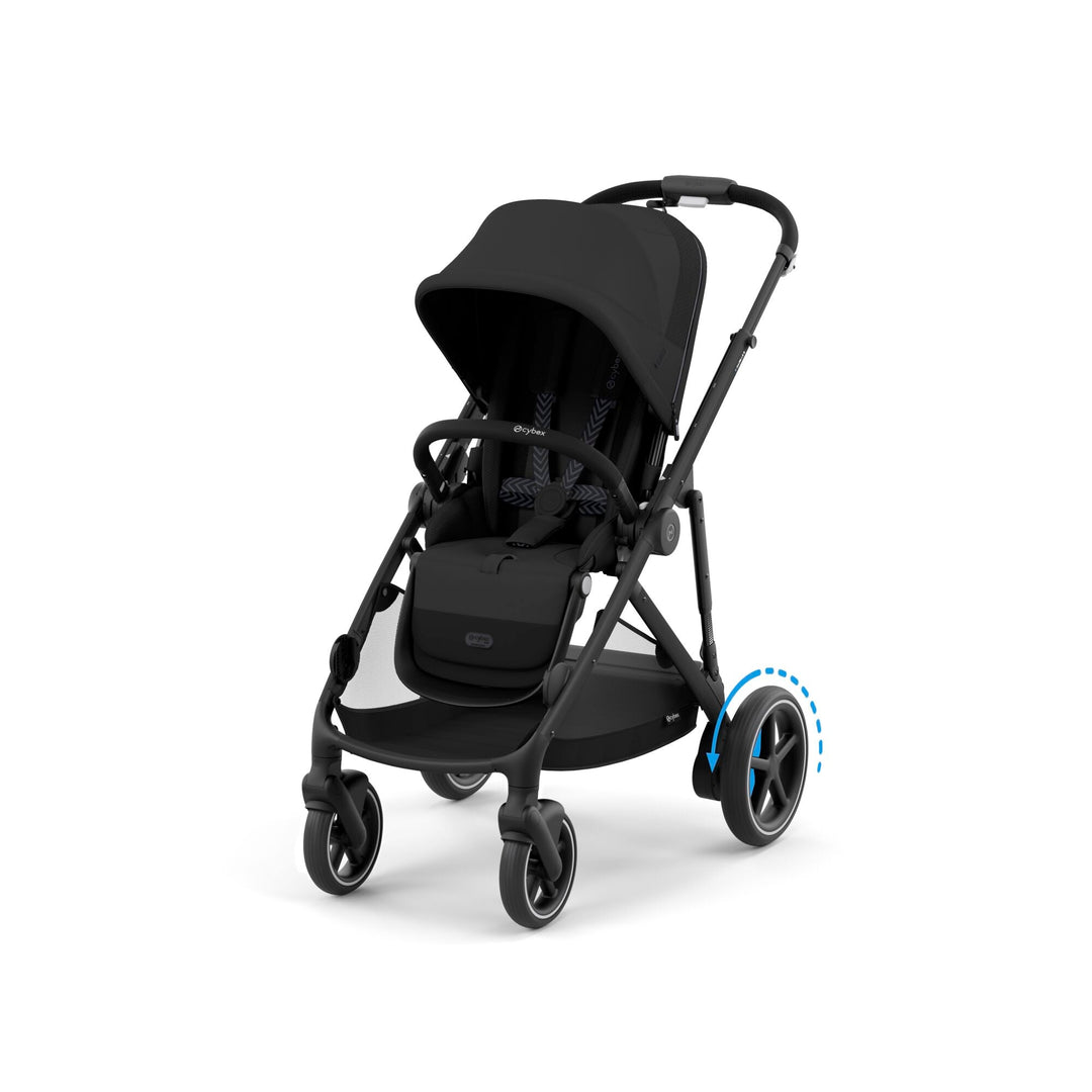 CYBEX e - Gazelle S Pushchair Essential Bundle - Moon Black - Pramsy