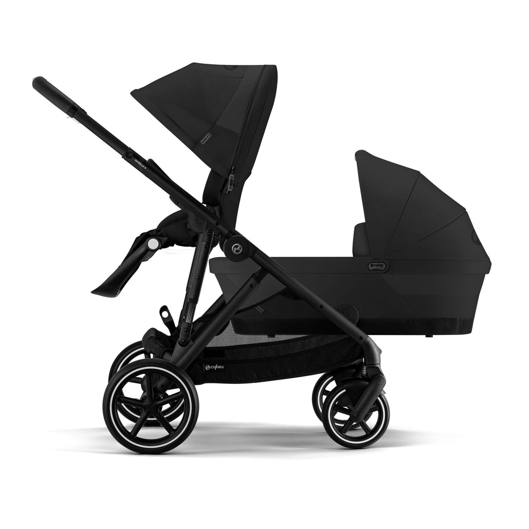 CYBEX e - Gazelle S Pushchair Essential Bundle - Moon Black - Pramsy