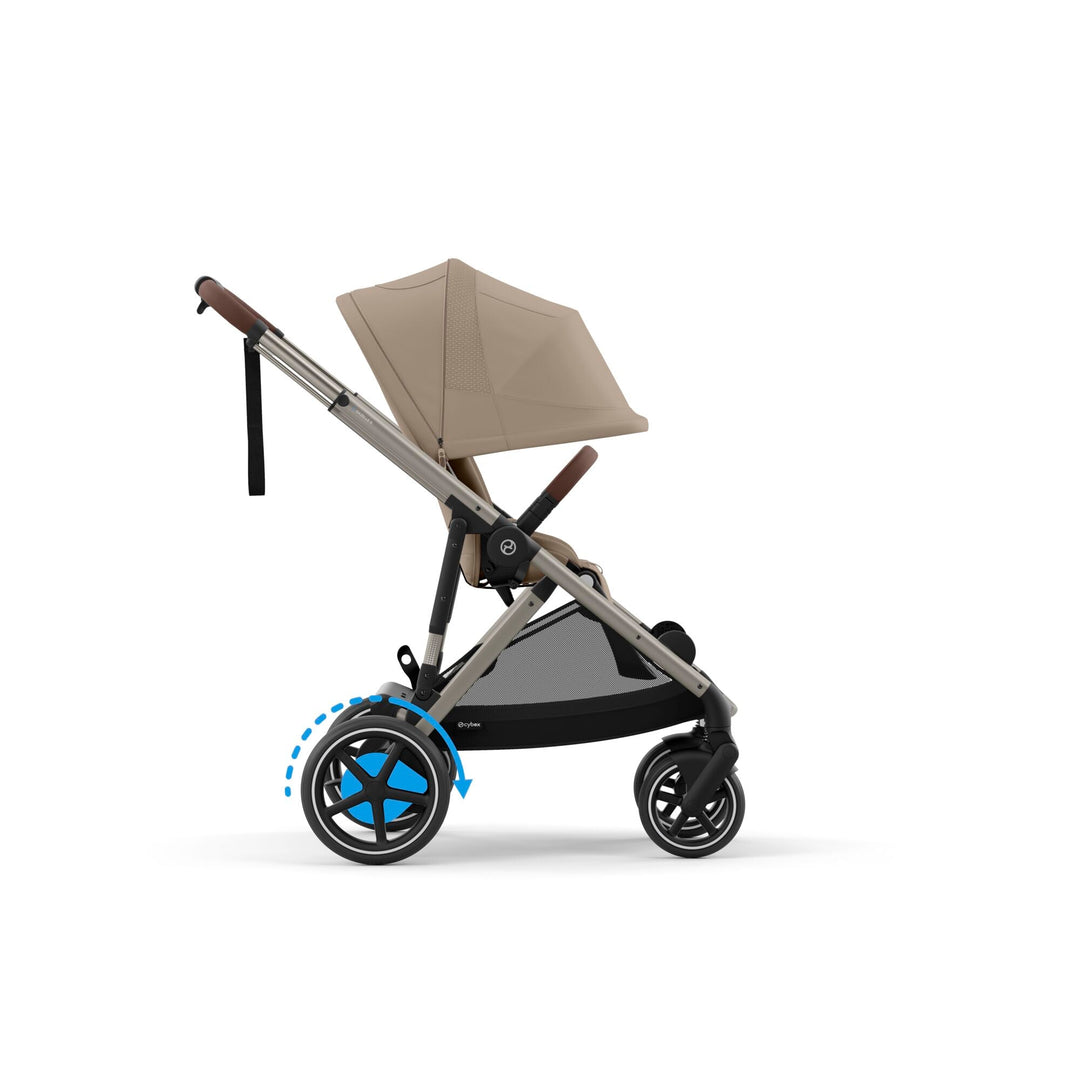 CYBEX e - Gazelle S Pushchair/Double - Almond Beige - Pramsy