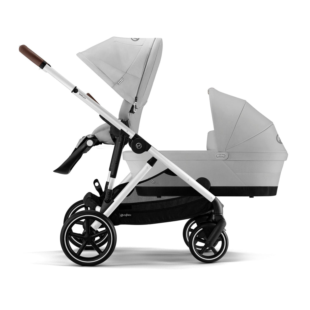 CYBEX e - Gazelle S Pushchair/Double - Stone Grey - New 2024 - Pramsy