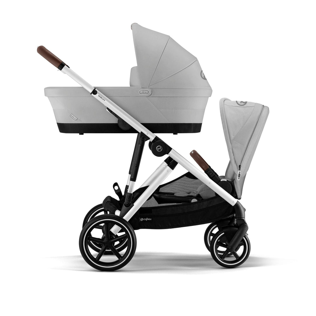 CYBEX e - Gazelle S Pushchair/Double - Stone Grey - New 2024 - Pramsy