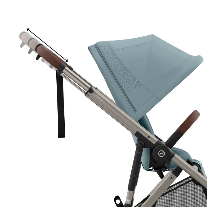 CYBEX e - Gazelle S Pushchair/Double - Stormy Blue - New 2024 - Pramsy