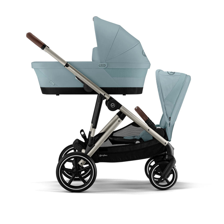 CYBEX e - Gazelle S Pushchair/Double - Stormy Blue - New 2024 - Pramsy