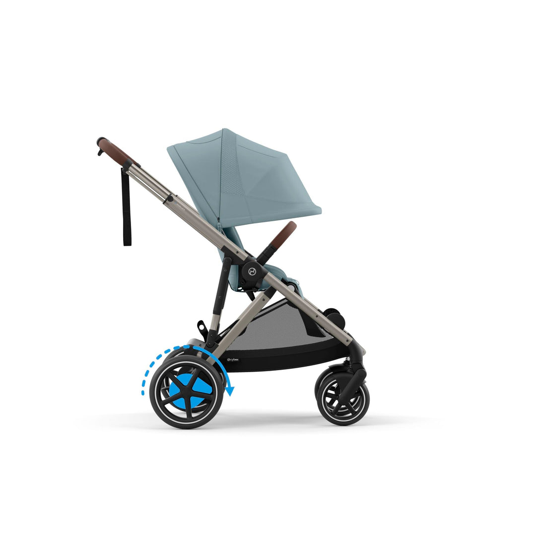 CYBEX e - Gazelle S Pushchair/Double - Stormy Blue - New 2024 - Pramsy