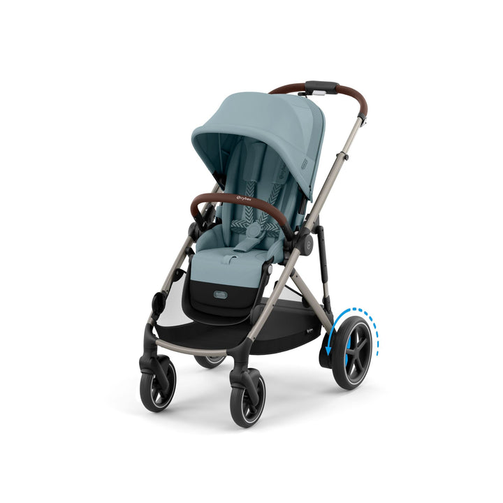 CYBEX e - Gazelle S Pushchair/Double - Stormy Blue - New 2024 - Pramsy