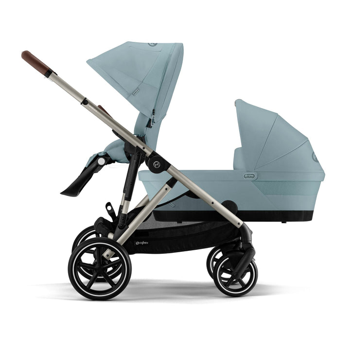 CYBEX e - Gazelle S Pushchair/Double - Stormy Blue - New 2024 - Pramsy