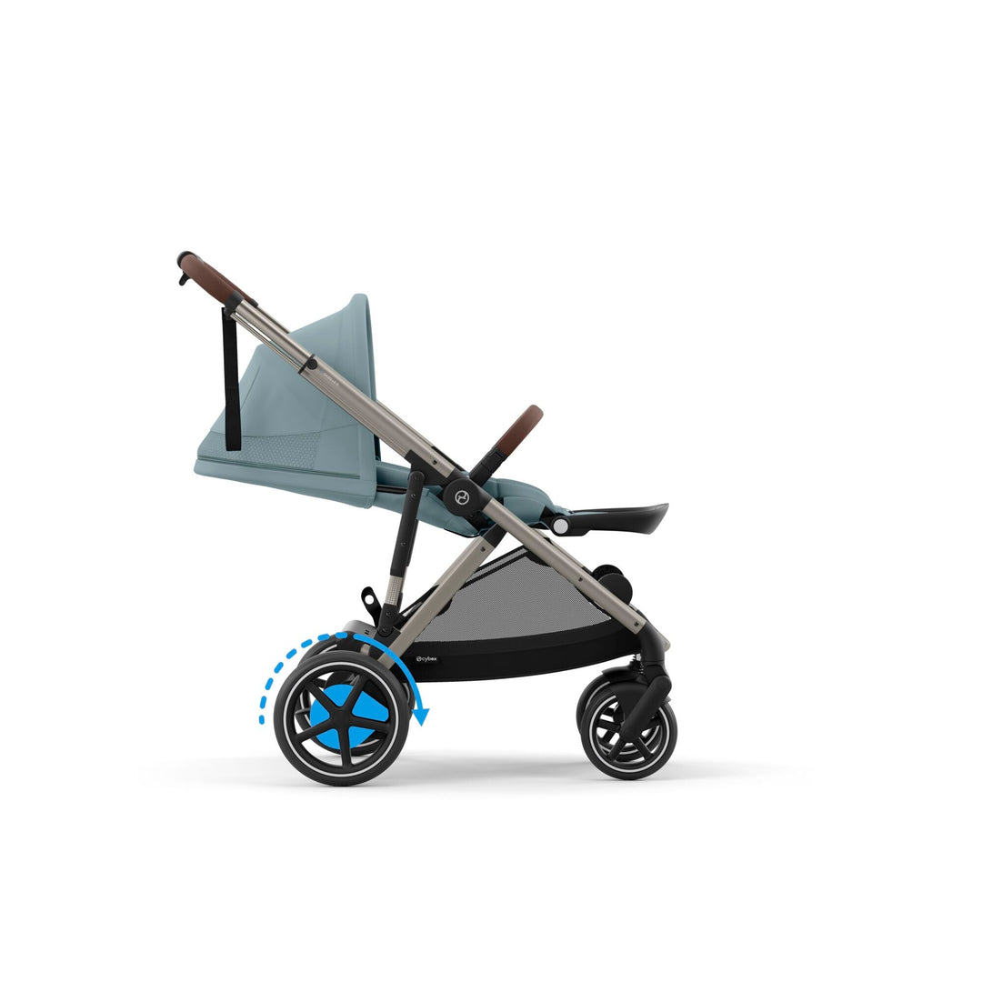 CYBEX e - Gazelle S Pushchair/Double - Stormy Blue - New 2024 - Pramsy