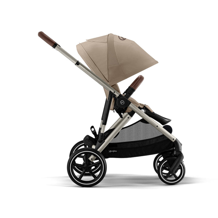 CYBEX Gazelle S Double Pushchair - Almond Beige - Pramsy