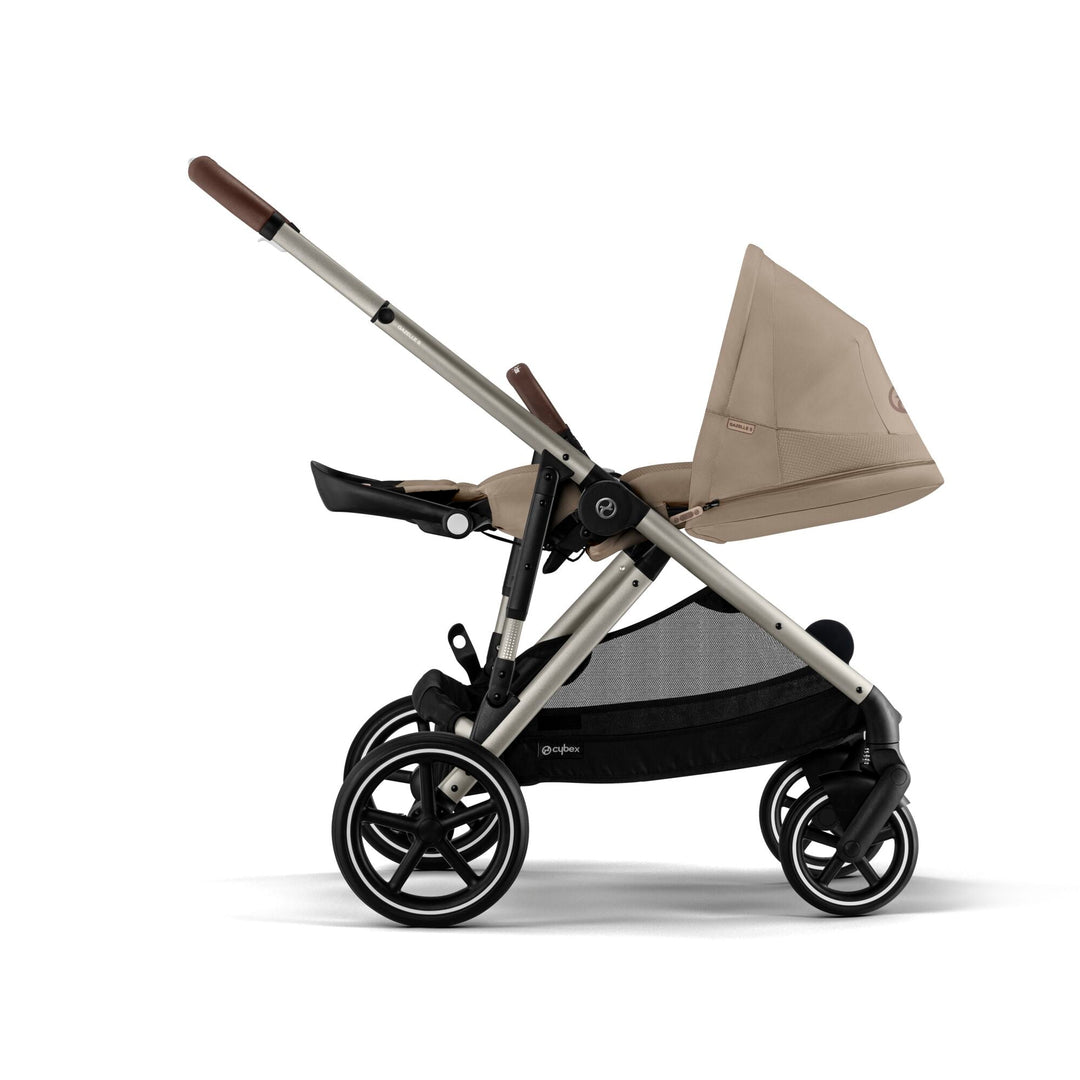 CYBEX Gazelle S Double Pushchair - Almond Beige - Pramsy