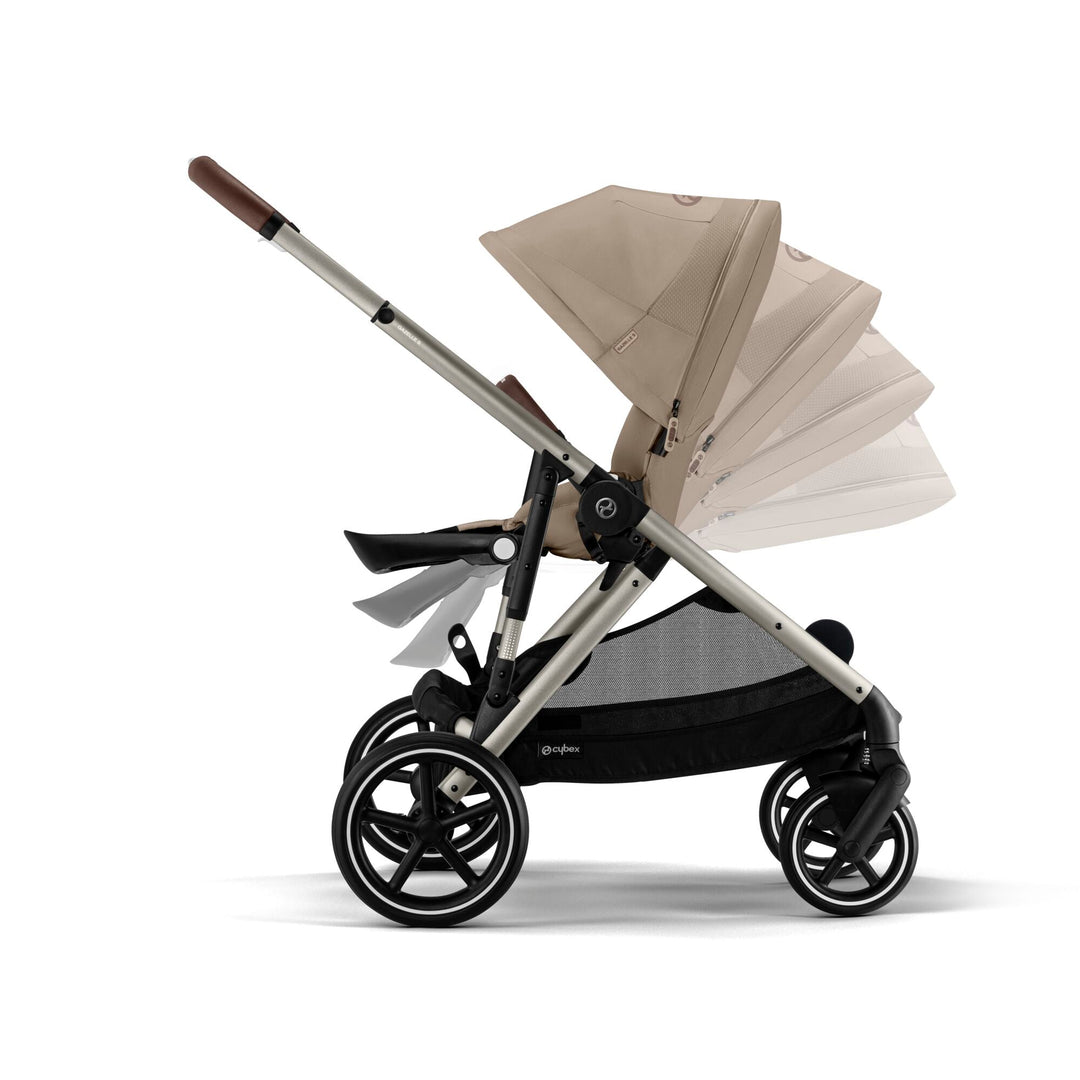 CYBEX Gazelle S Double Pushchair - Almond Beige - Pramsy