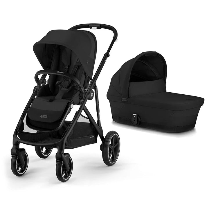 CYBEX Gazelle S Double Pushchair - Moon Black - Pramsy