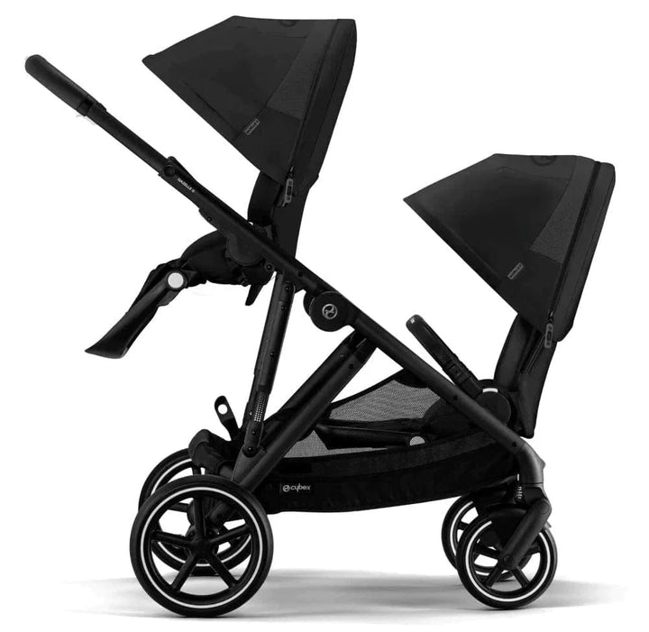 CYBEX Gazelle S Twin Pushchair - Moon Black - Pramsy