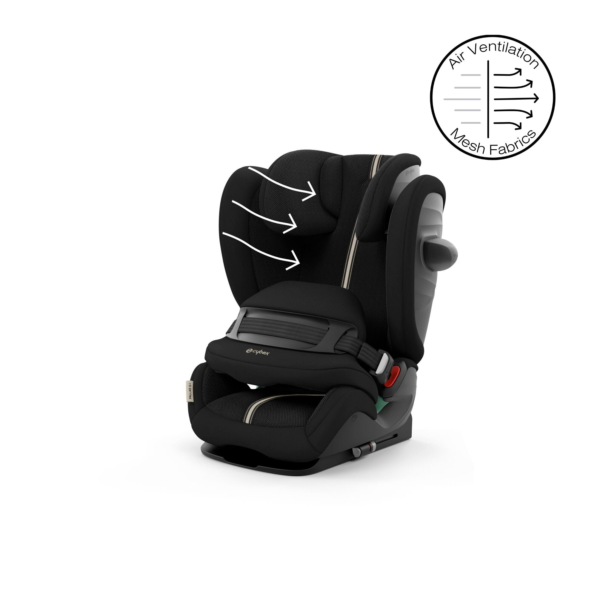 CYBEX Pallas G i-Size Plus Car Seat - Moon Black – Pramsy