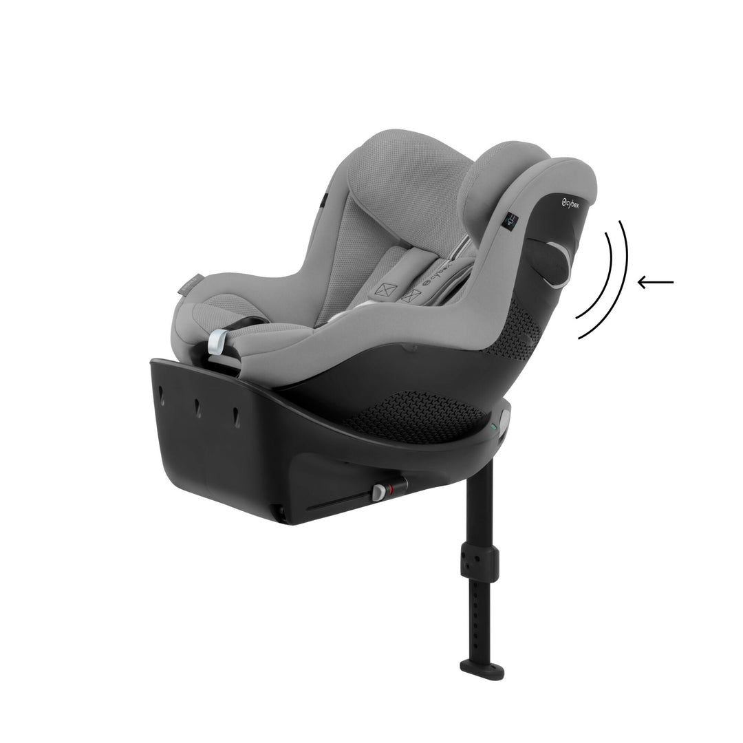 CYBEX Sirona Gi i - Size Plus 360 Rotating Car Seat - Stone Grey - Pramsy