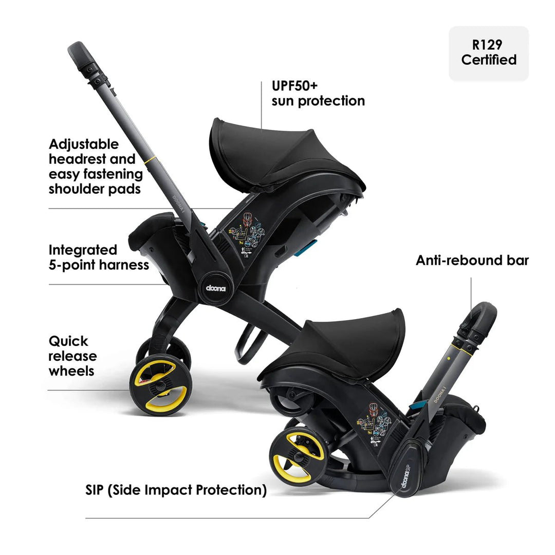 Doona i Car Seat & Stroller - Nitro Black - Pramsy