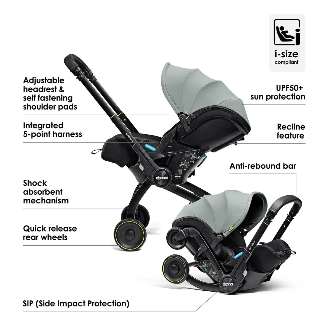 Doona X Car Seat & Stroller - Dusty Sage - Pramsy