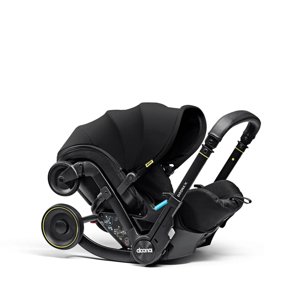 Doona X Car Seat & Stroller + ISOFIX Base - Nitro Black - Pramsy