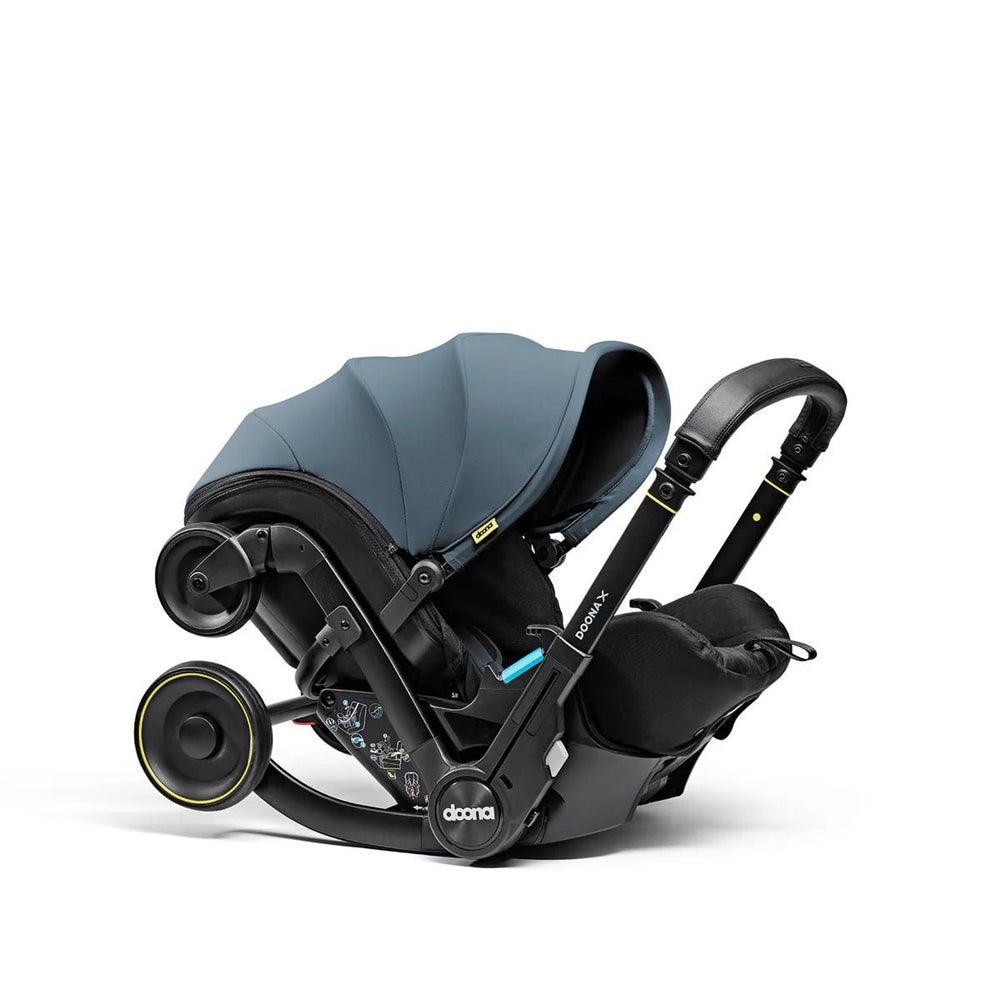 Doona X Car Seat & Stroller + ISOFIX Base - Ocean Blue - Pramsy